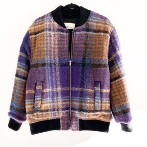 Wilfred Plaid Wool Jacket